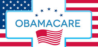 obamacare red white blue flag